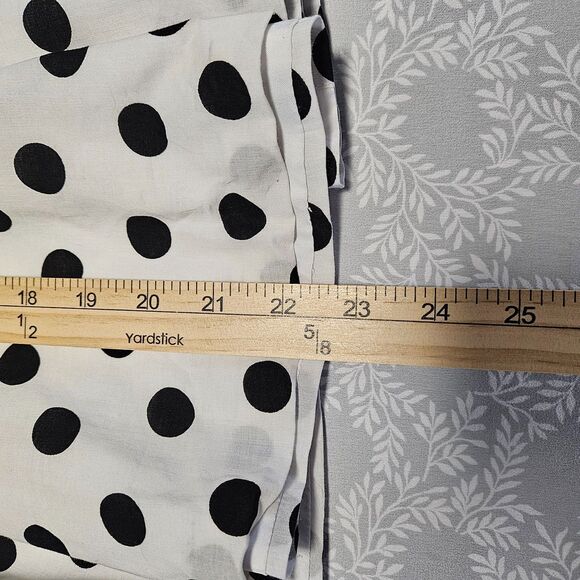 Amanda + Chelsea Skirt Size 10 White with Black Polka Dots Zip Up Back - Picture 7 of 10